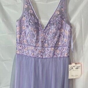 Morilee Madeline Gardner Size 12 Lilac Maxi Dress